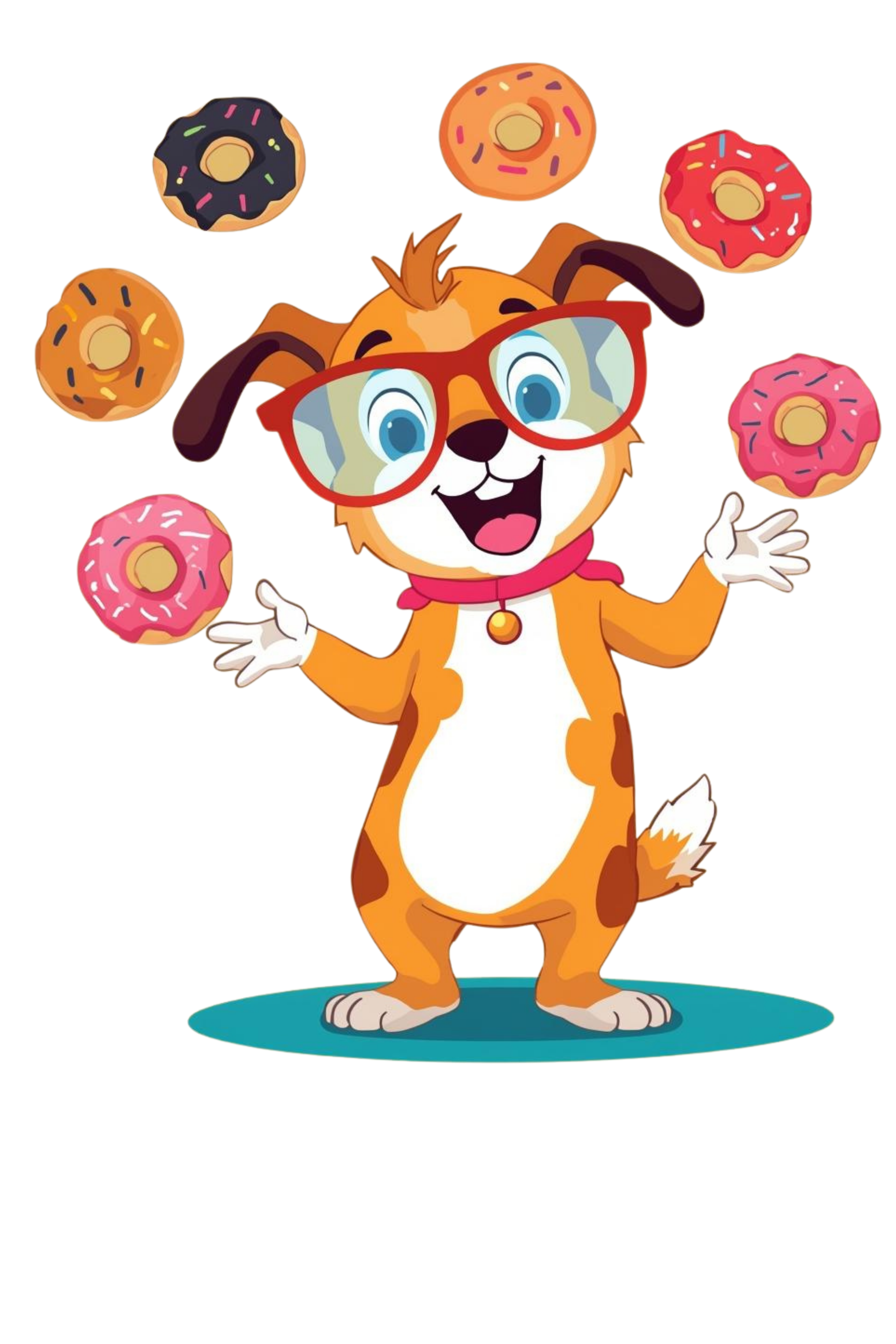 Funky - Dog & Donut - Front & Back