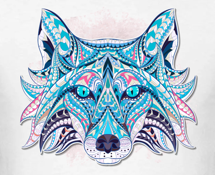 Animal Print - Colorful Fox