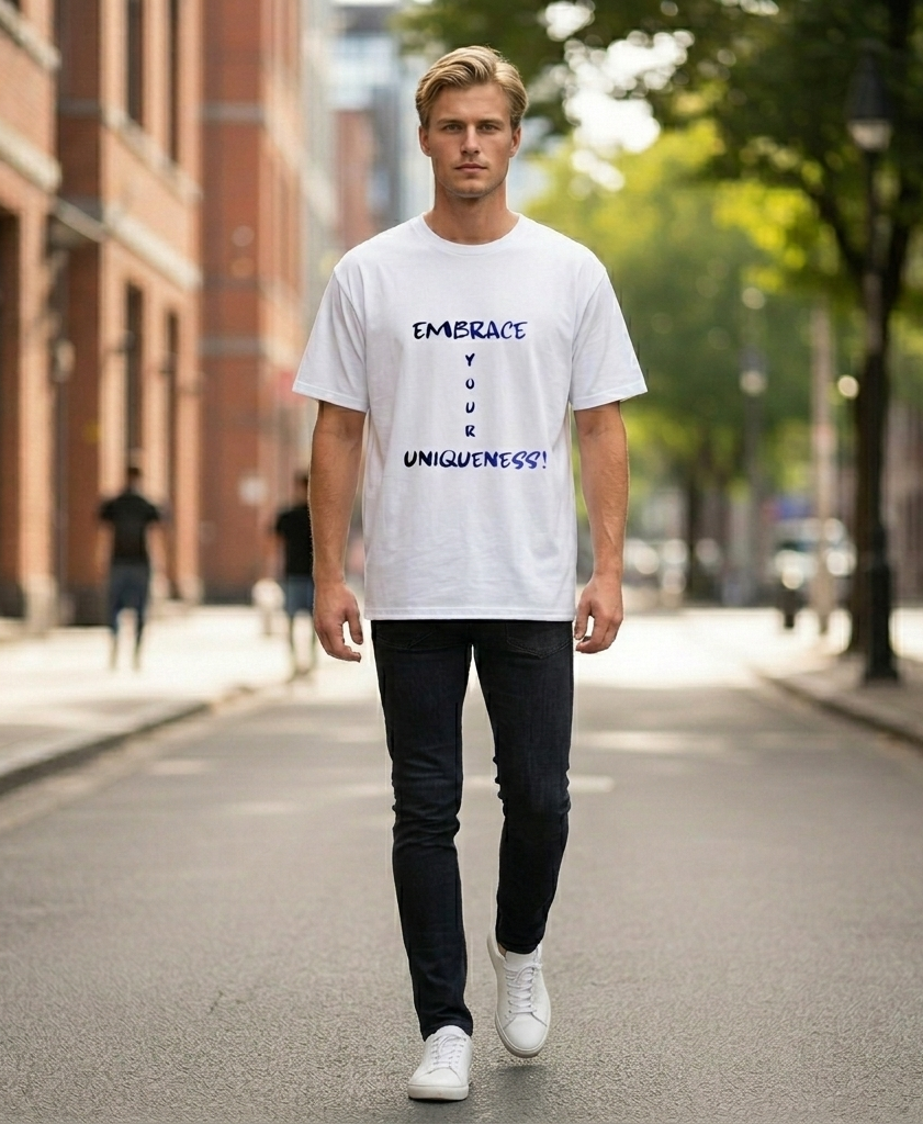 Motto - Embrace Your Uniqueness - Front & Back