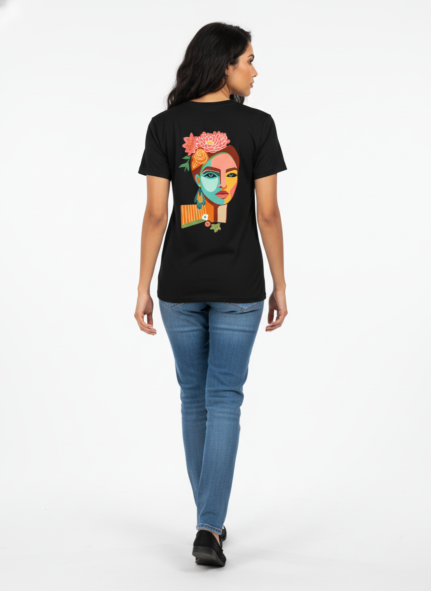 Quote and Print - Girl Block Front & Back Print