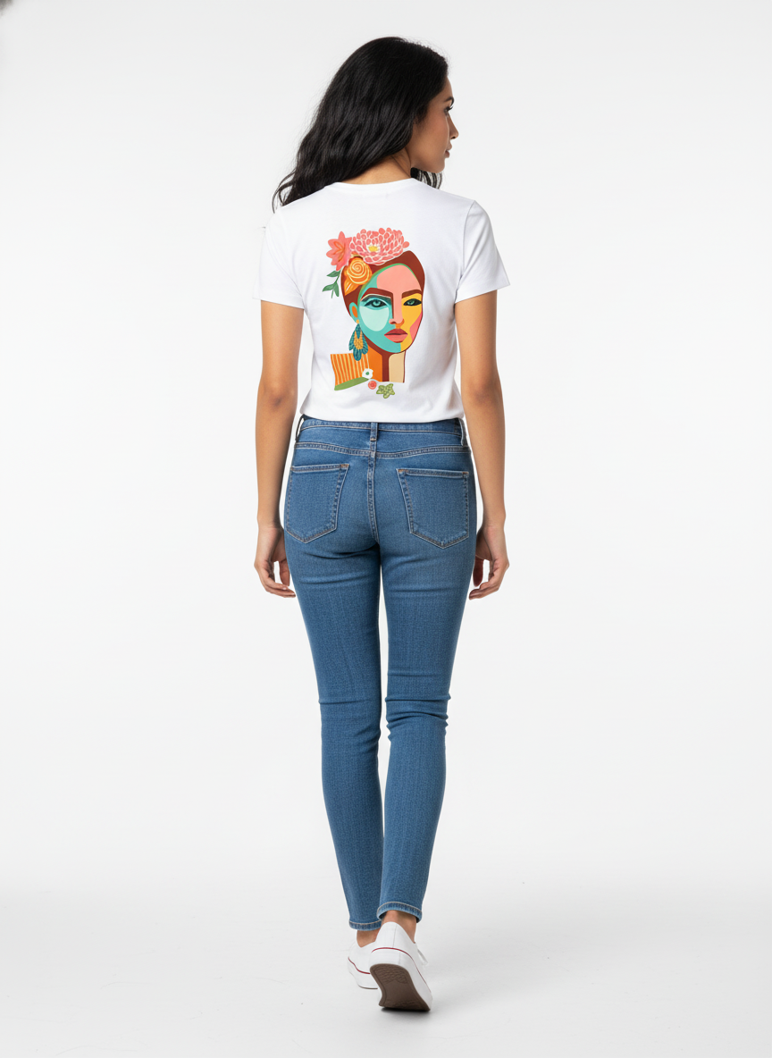 Quote and Print - Girl Block Front & Back Print