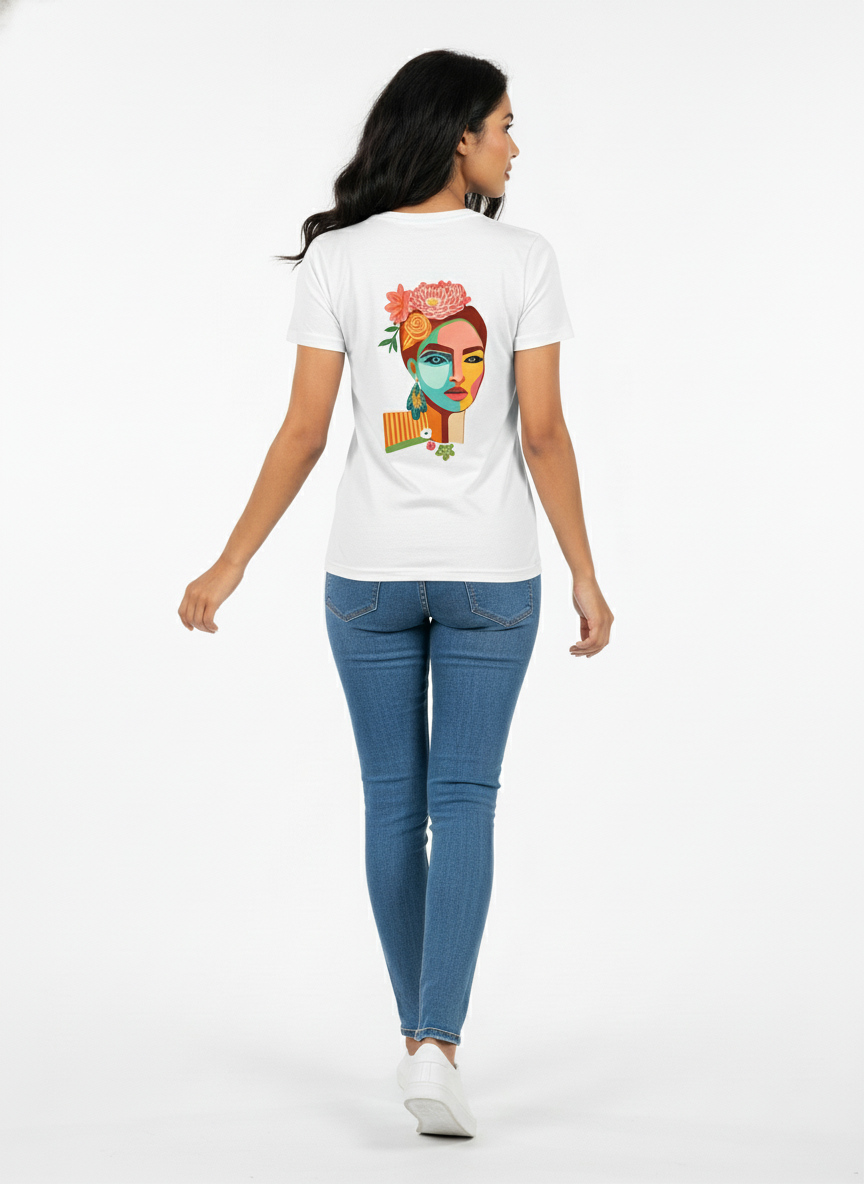 Quote and Print - Girl Block Front & Back Print