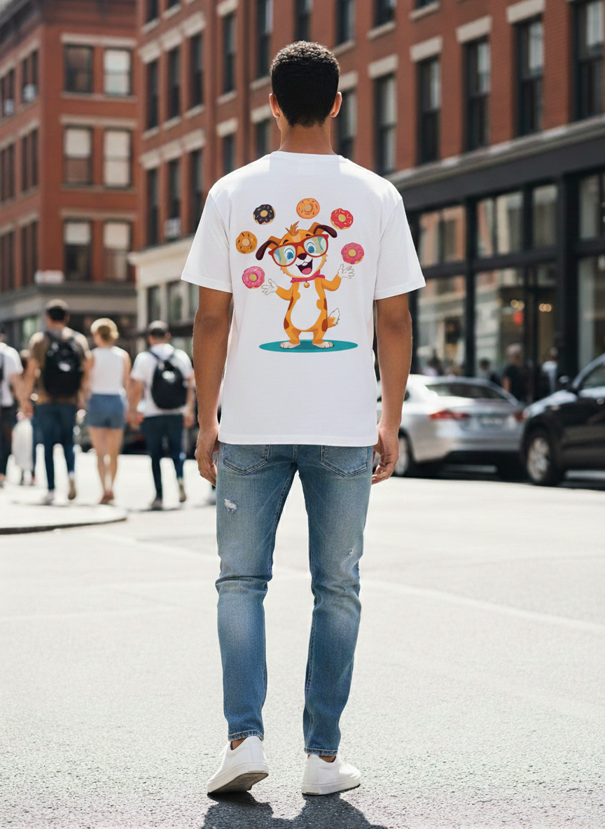 Funky - Dog & Donut - Front & Back
