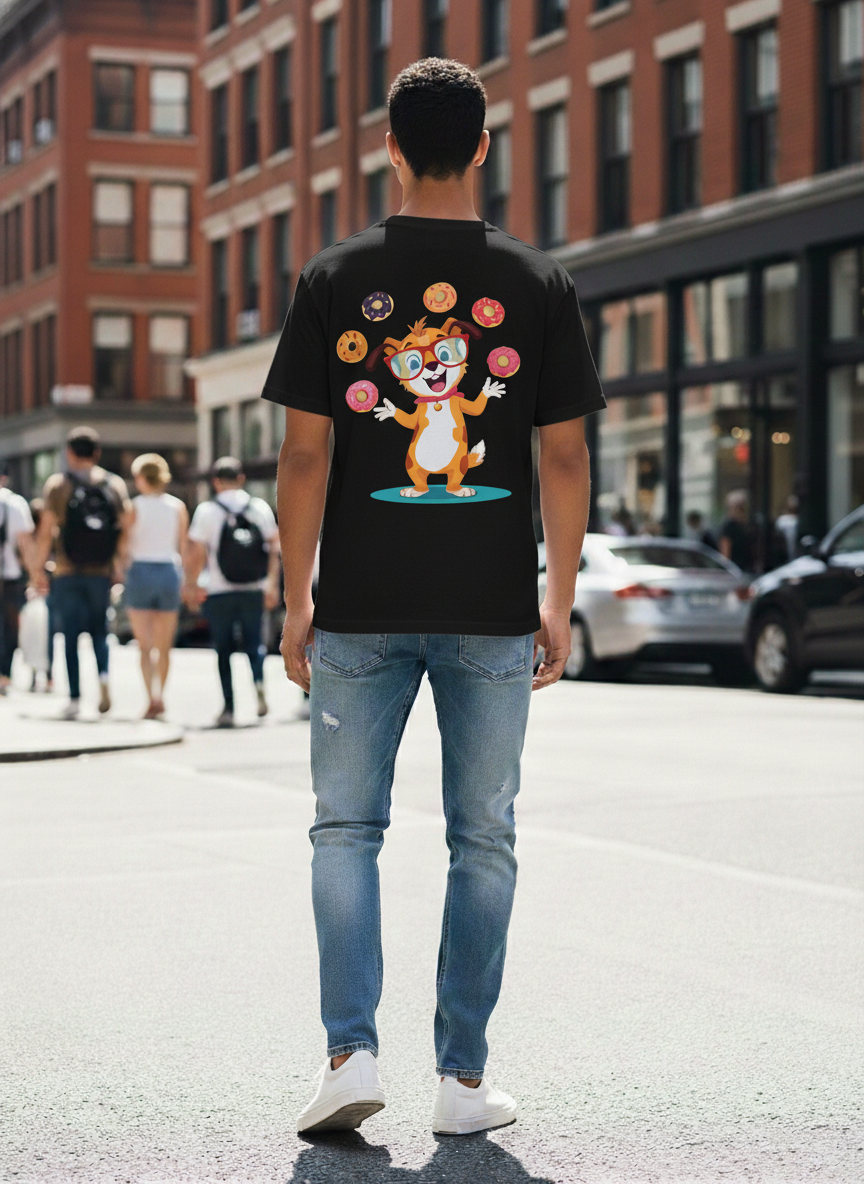 Funky - Dog & Donut - Front & Back
