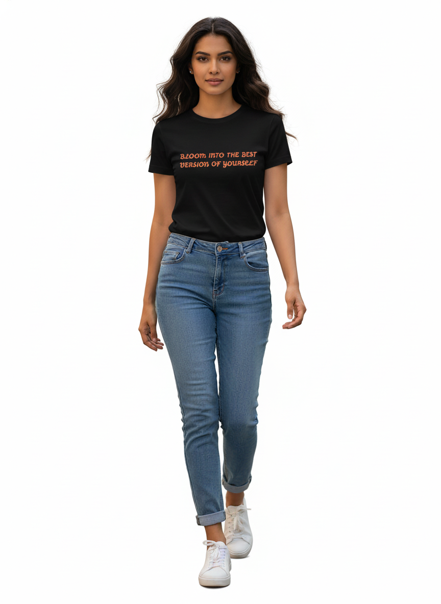 Quote and Print - Girl Block Front & Back Print