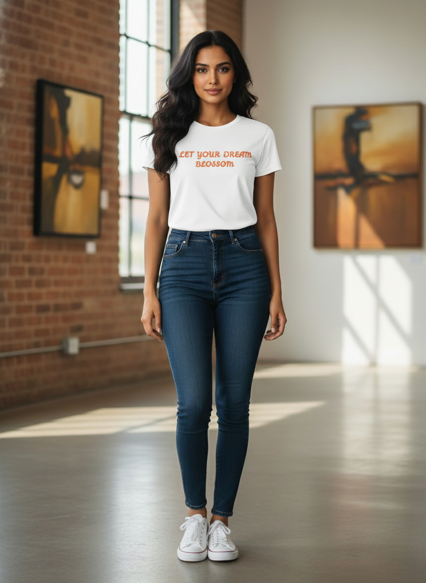 Quote and Print - Let Your Dream Blossom Front & Black