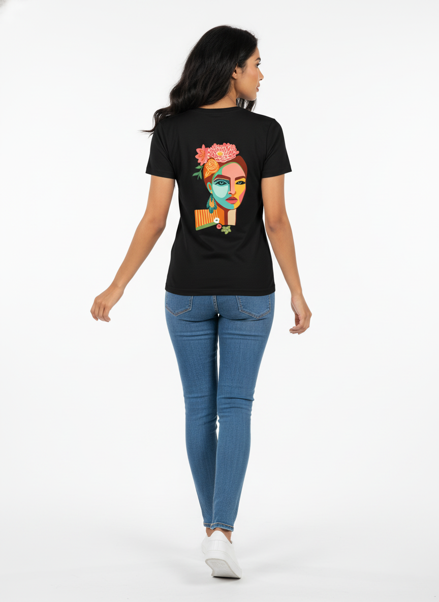 Quote and Print - Girl Block Front & Back Print