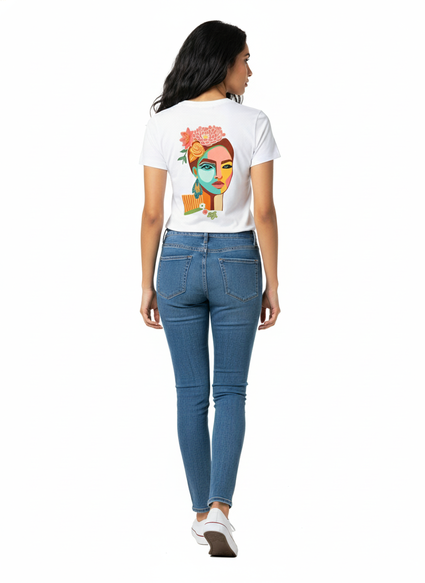 Quote and Print - Girl Block Front & Back Print