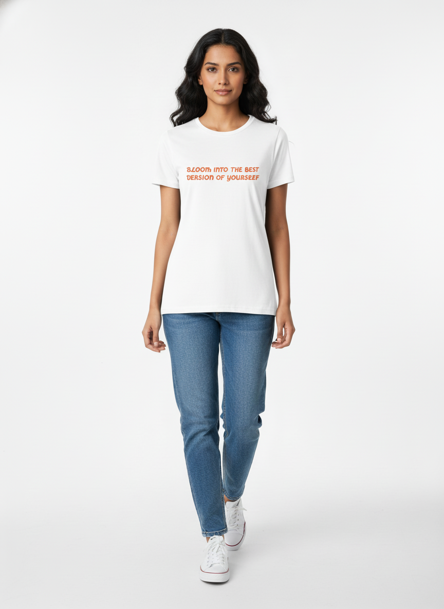 Quote and Print - Girl Block Front & Back Print