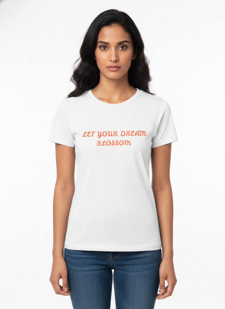 Quote and Print - Let Your Dream Blossom Front & Black