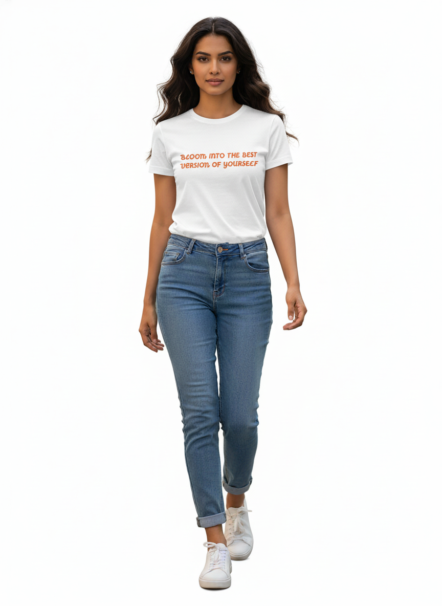 Quote and Print - Girl Block Front & Back Print